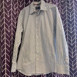 4 for $30! 🌟 Haupt White Stripe Shirt, M